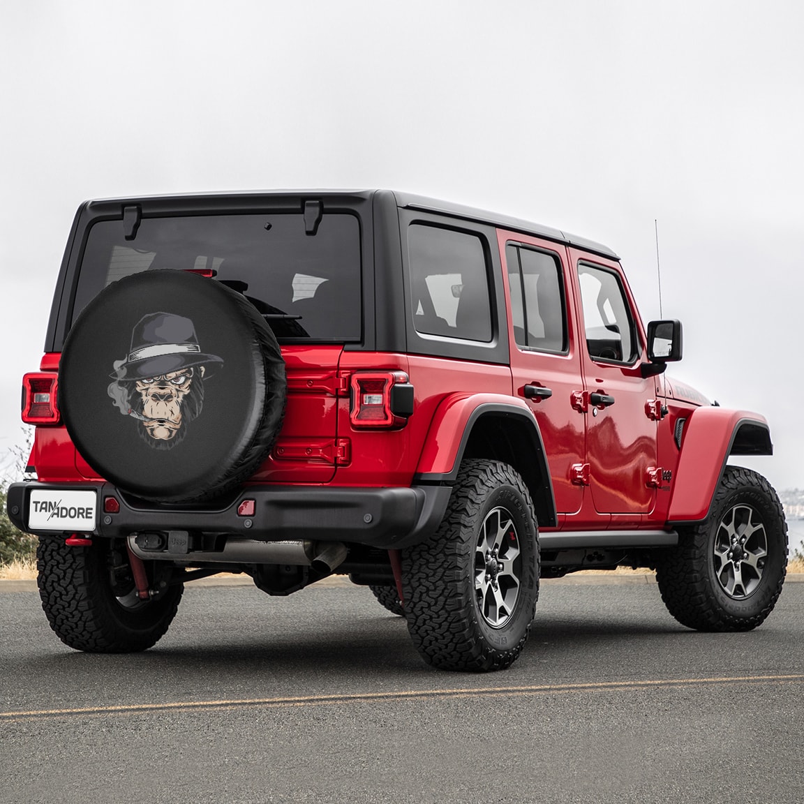 Monkey With Cigar Spare Wheel Tire Cover